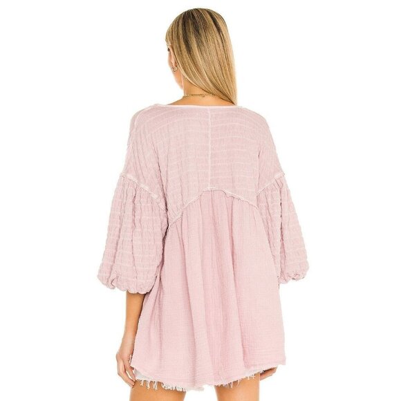 Free People Flower Power women Top Y2K Lilac S pastel purple color - Picture 3 of 3